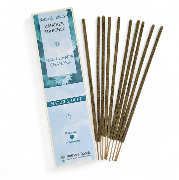 Nag Champa "Chandra" - Räucherstäbchen Linie "Natur&amp;Duft"  - hergestellt in Deutschland