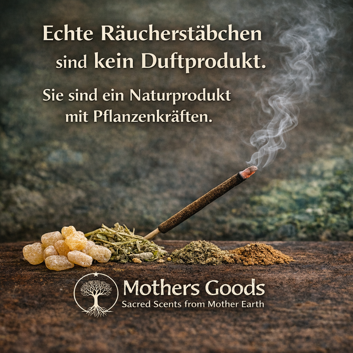 Naturreine Patchouli-Räucherstäbchen  - hergestellt in Deutschland
