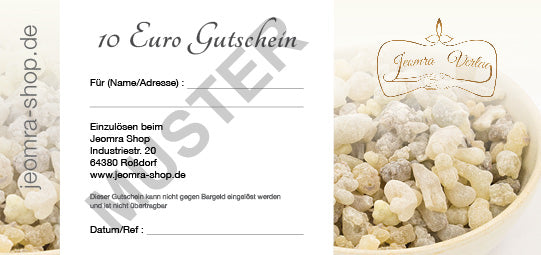 EUR 10.00 Geschenkgutschein - Jeomra&