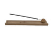 Räucherstäbchen-Halter aus Holz mit Holzkugel