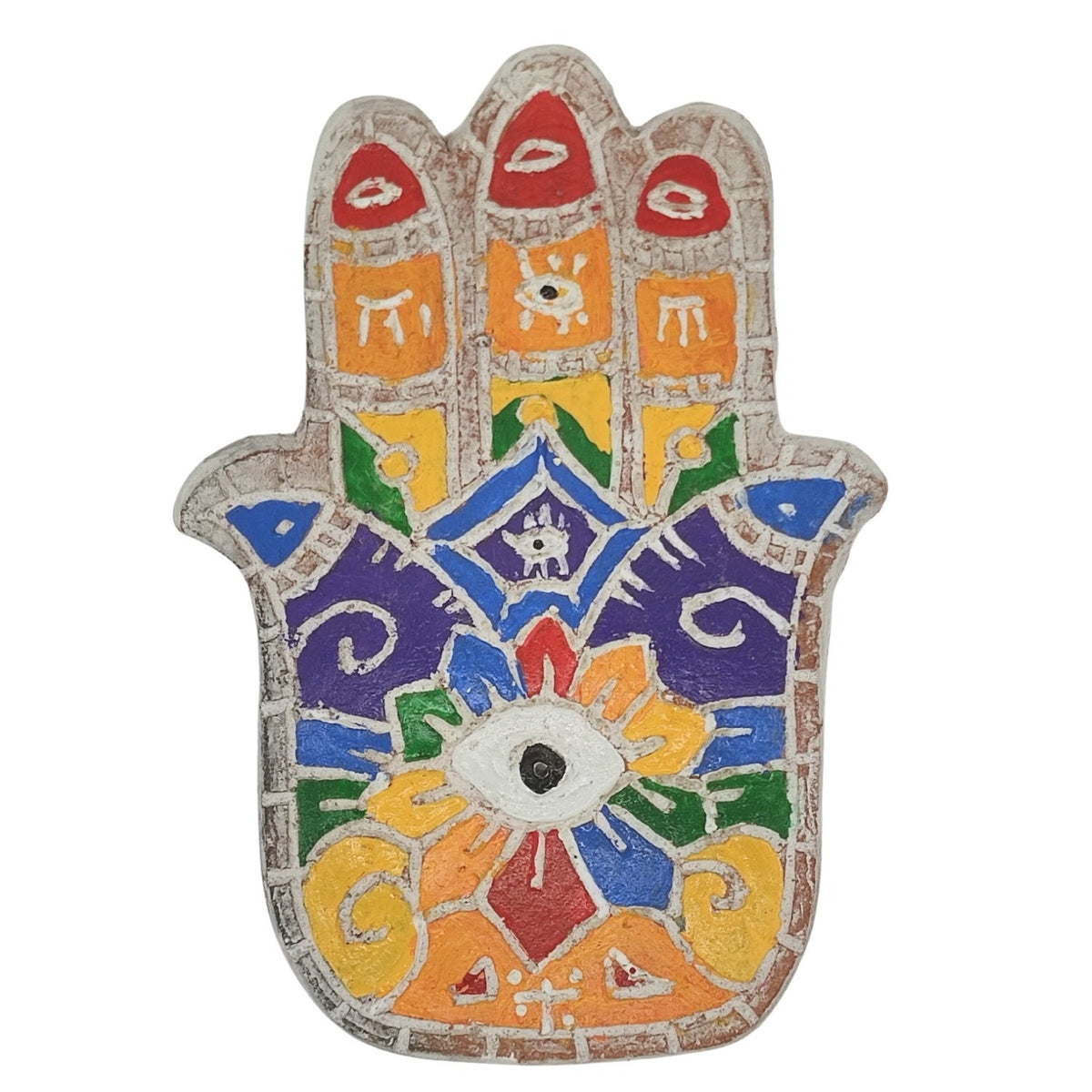 Räucherstäbchen-Halter  - Hand mit Chakren